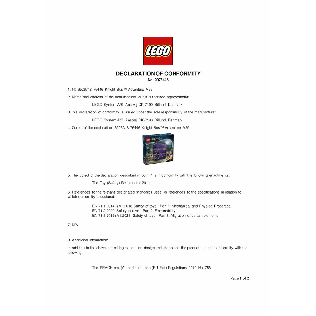 Byggsats Lego - 7