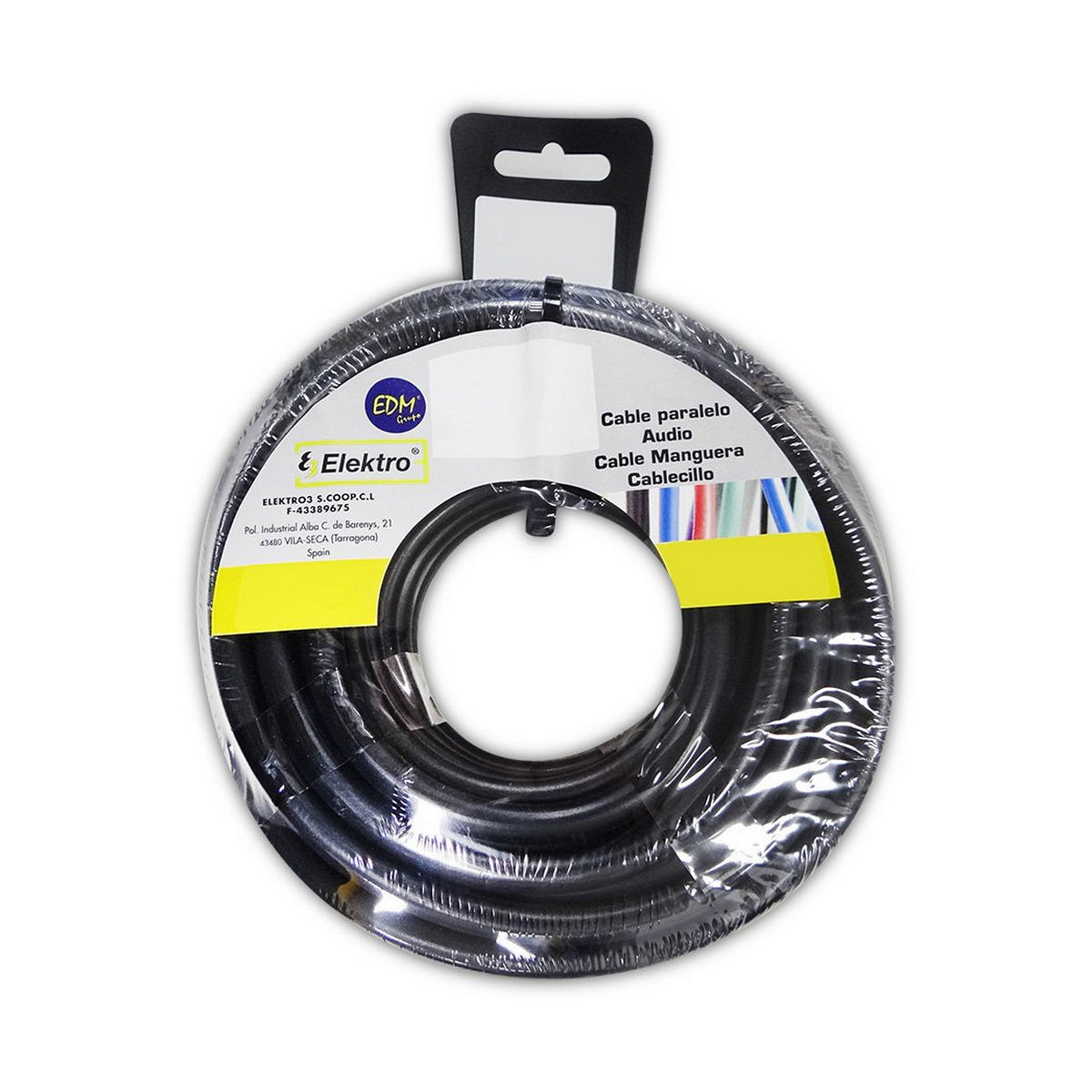 Kabel EDM 28601 Svart 6 mm 25 m - 2