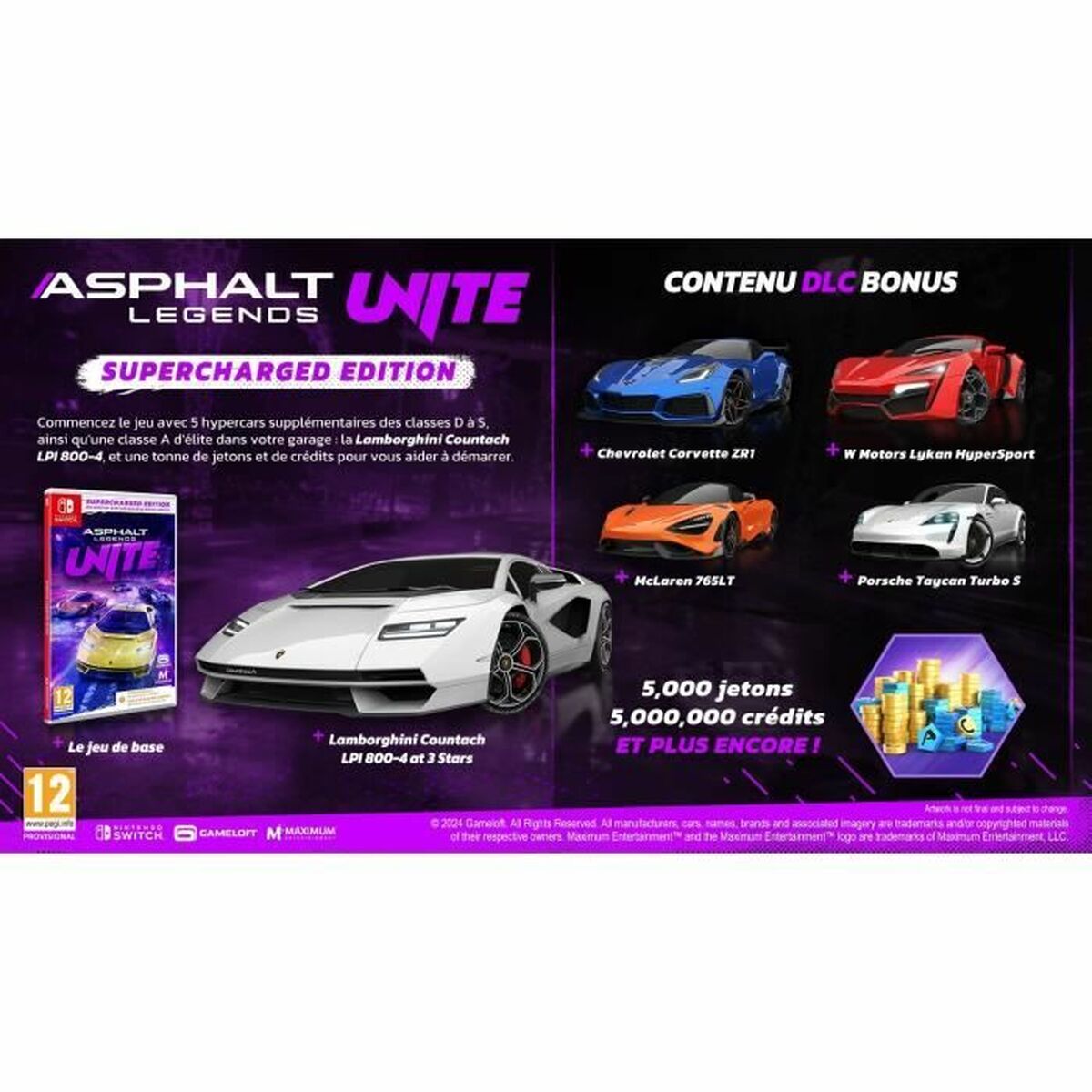 TV-spel för Switch Just For Games Asphalt Legends Unite Supercharged - 2