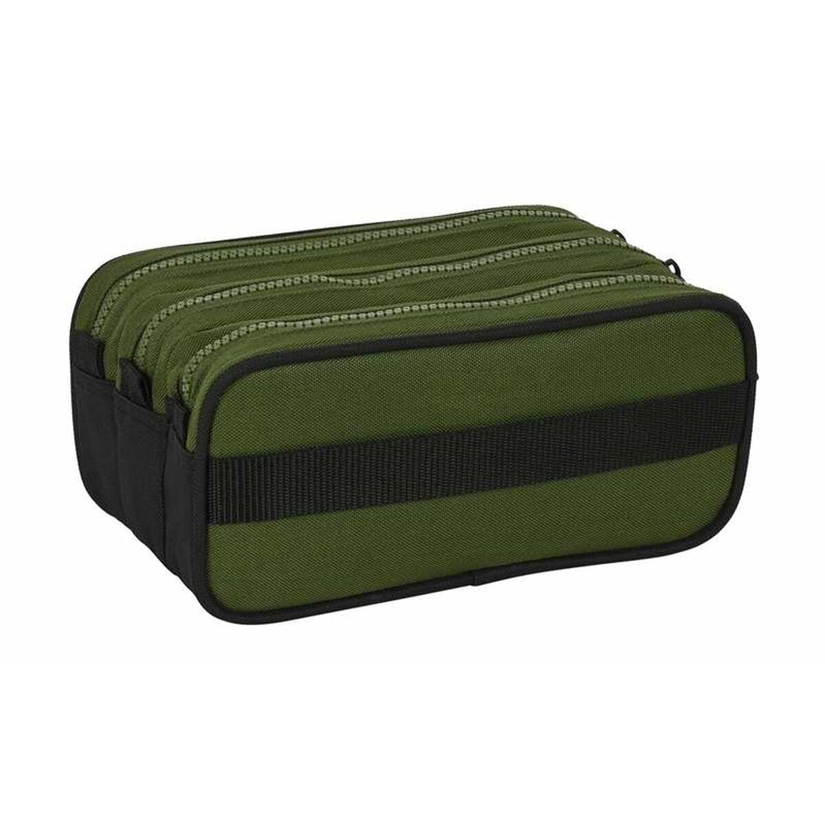 Tredubbel Carry-all Safta Dark Forest Grön 21,5 x 10 x 8 cm - 3