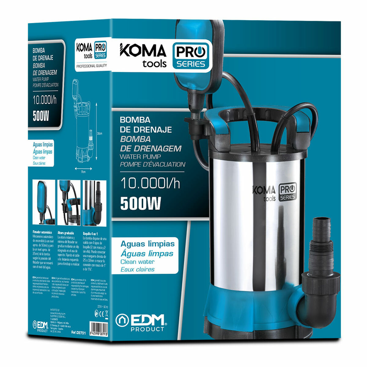 Vattenpump Koma Tools 500 W - 8