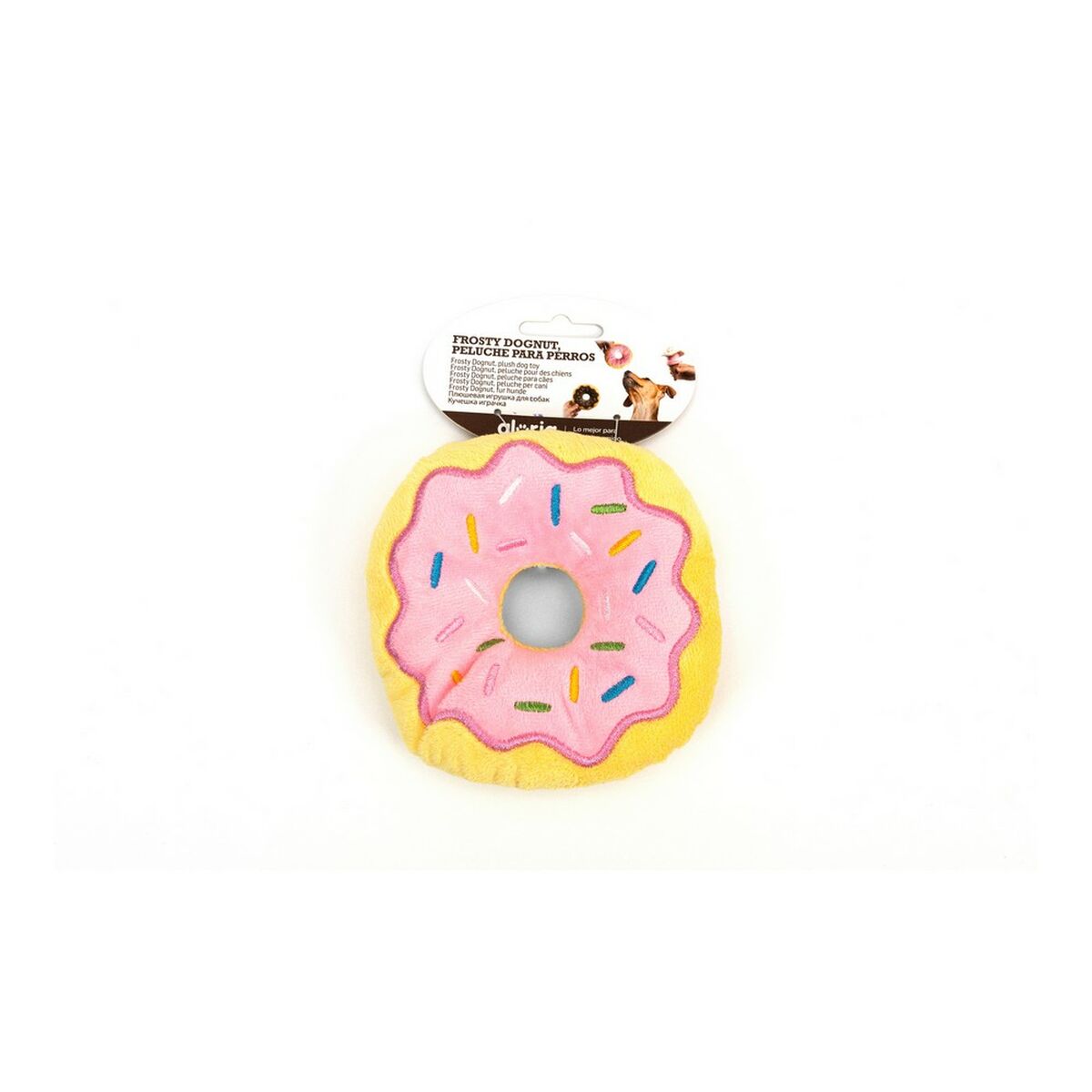 Mjuk leksak för hundar Gloria Frosty 3 x 5 x 14 cm Donut Rosa - 3