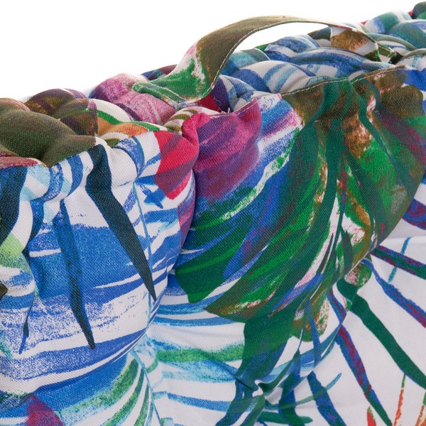 Kudde DKD Home Decor 8424001666423 Havet Polyester Aluminium Multicolour Tropiskt Löv av en växt (43 x 43 x 7 cm) - 3