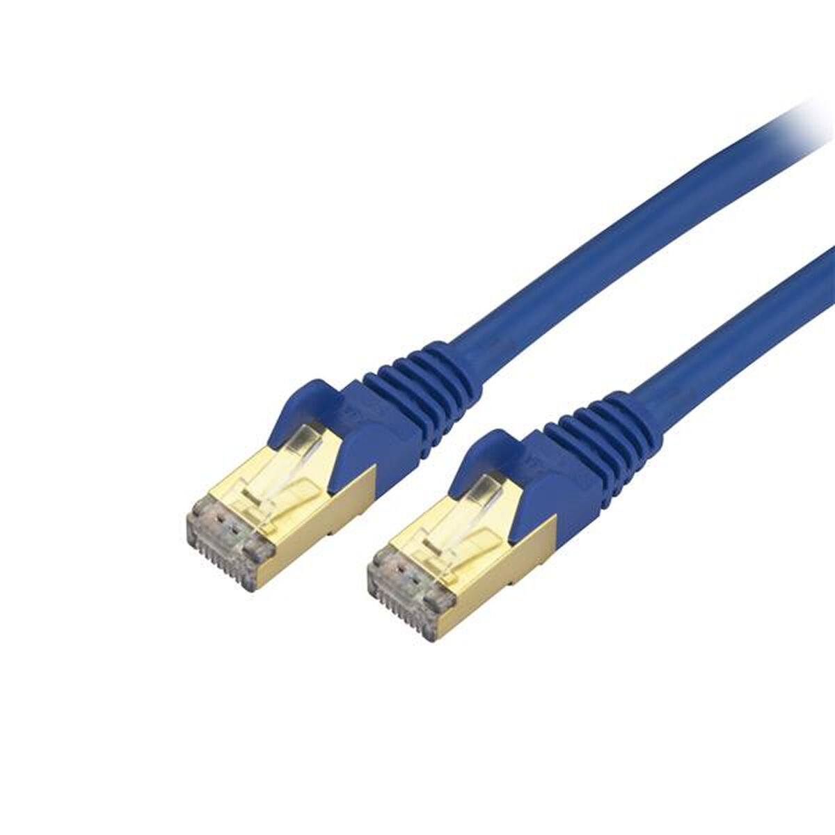 Nätkabel UTP Styv Kategori 6 Startech C6ASPAT10BL 3 m Svart Blå - 2