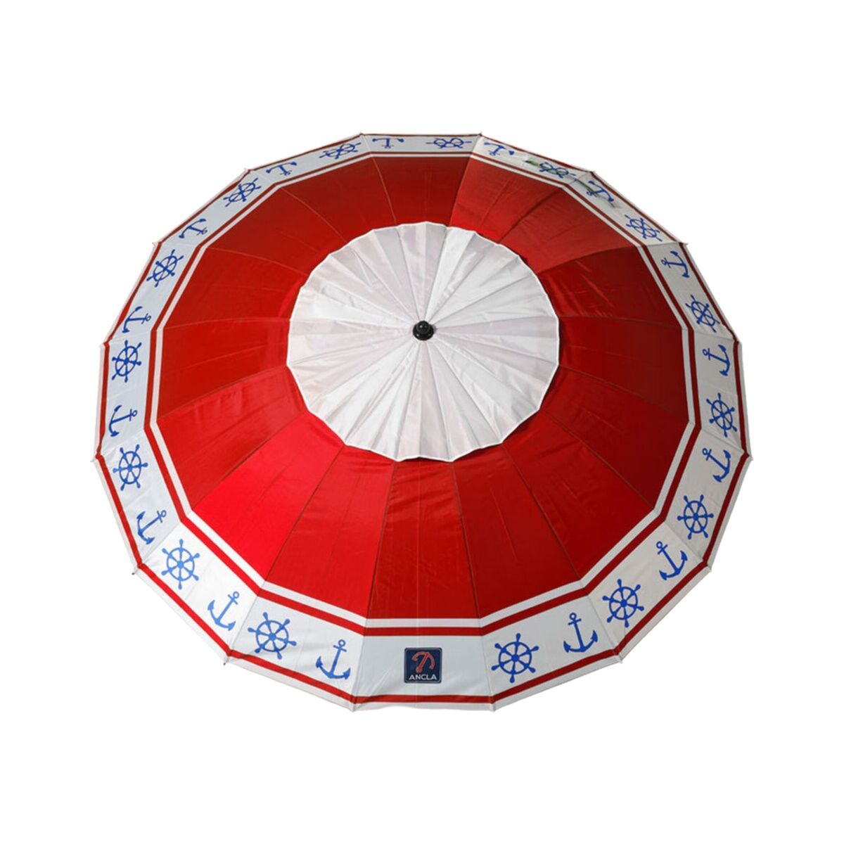 Parasoll Röd Ø 240 cm SPF50+ Ankare