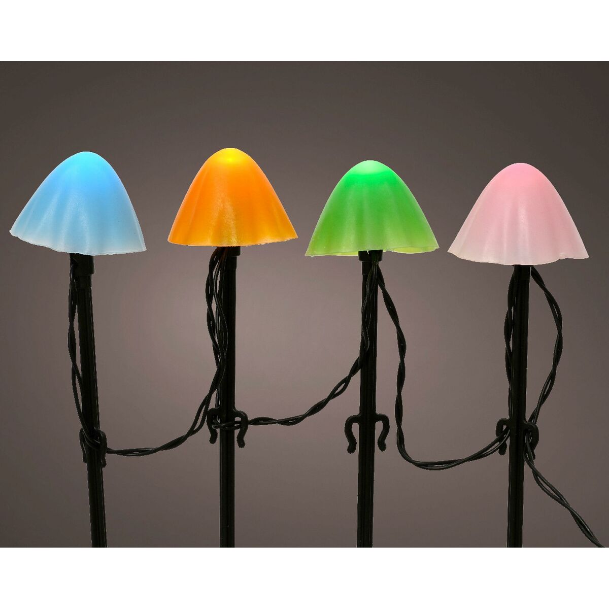 Dekorativ belysning för växter Lumineo 491763 Multicolour Mini Svamp (20 antal) - 2