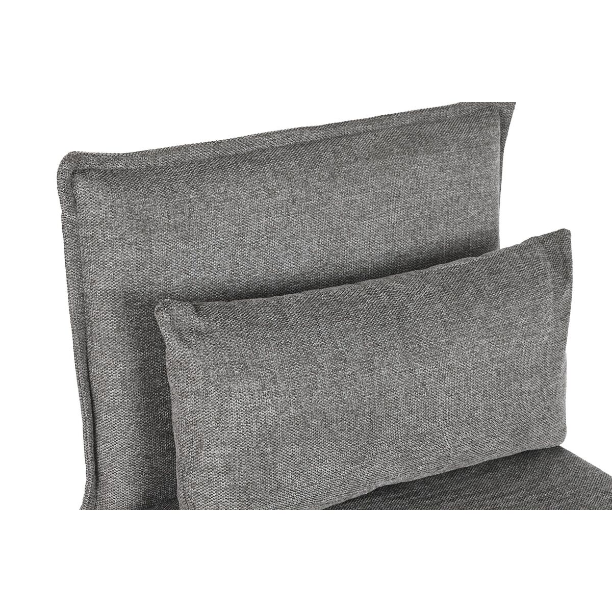 Fåtölj DKD Home Decor 66 x 78 x 75 cm Svart Grå Metall - 2