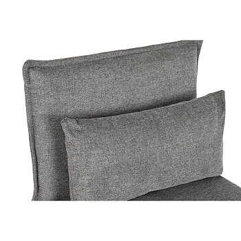 Fåtölj DKD Home Decor 66 x 78 x 75 cm Svart Grå Metall
