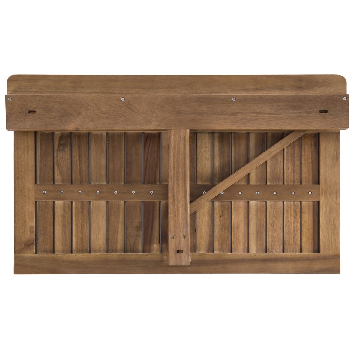 Hopfällbart bord för balkong Nina Nina Brun Akaciaträ 80 x 47 x 45 cm - 3