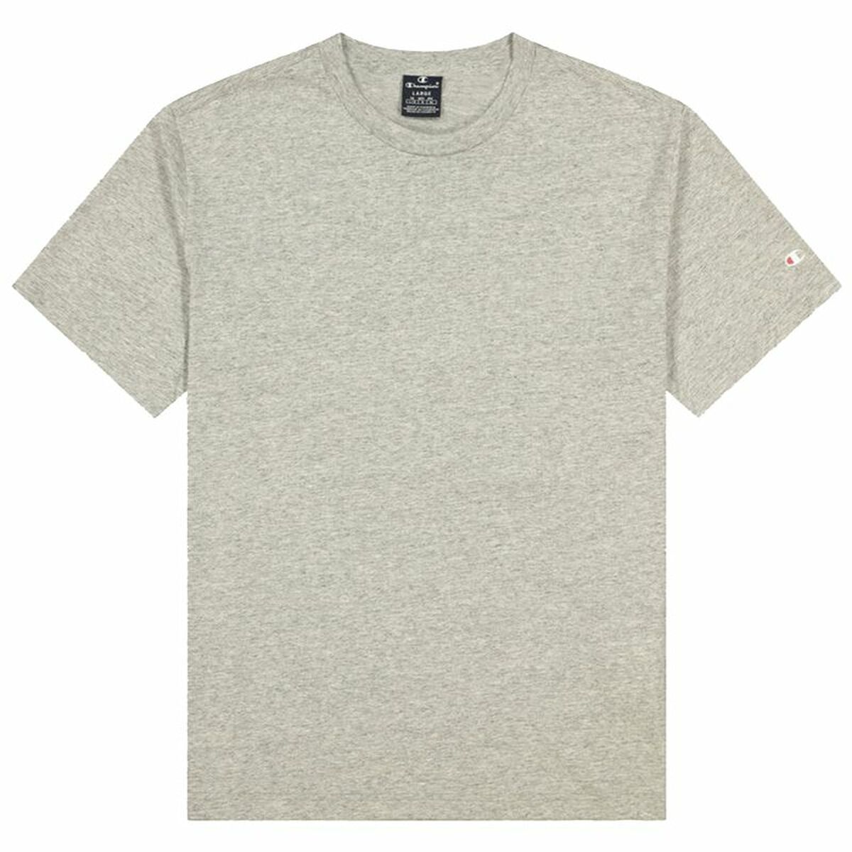 T-shirt med kortärm Herr Champion Crew-Neck Svart 2 Delar Ljusgrå - 2