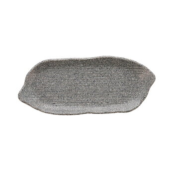 Platt skål Quid Lonja Grå Plast (12 antal) (Pack 12x)