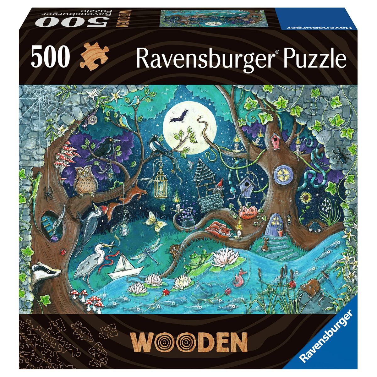 Pussel Ravensburger 17516 Fantasy Forest Trä 500 Delar - 11