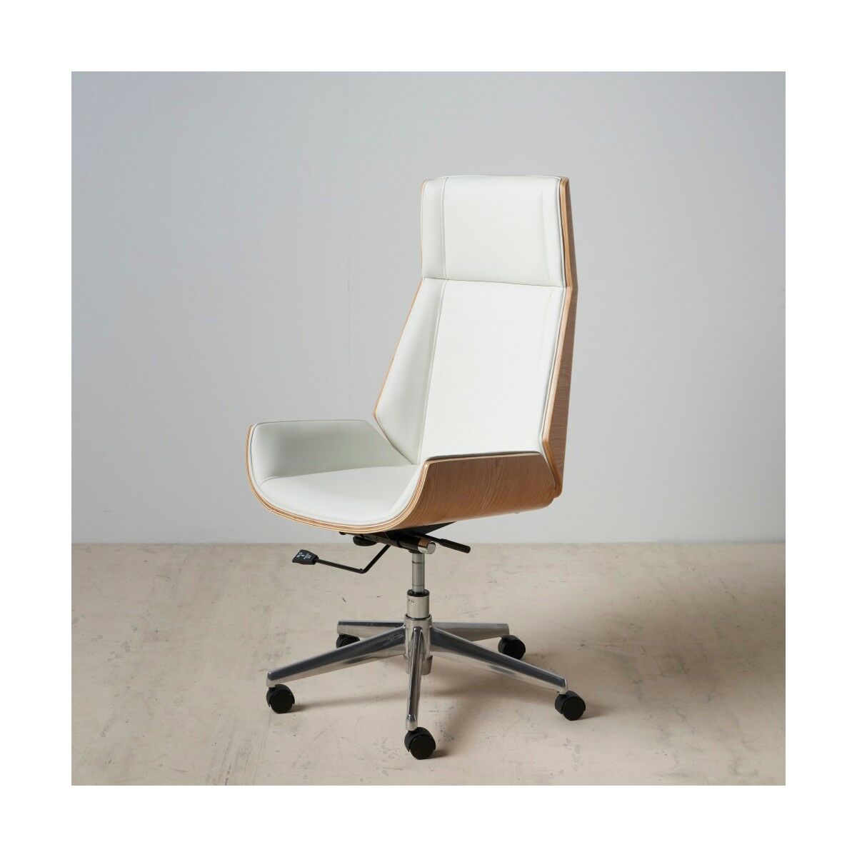 Fåtölj Vit Naturell Järn 100 % Polyuretan 65 x 66 x 108,5 cm - 2
