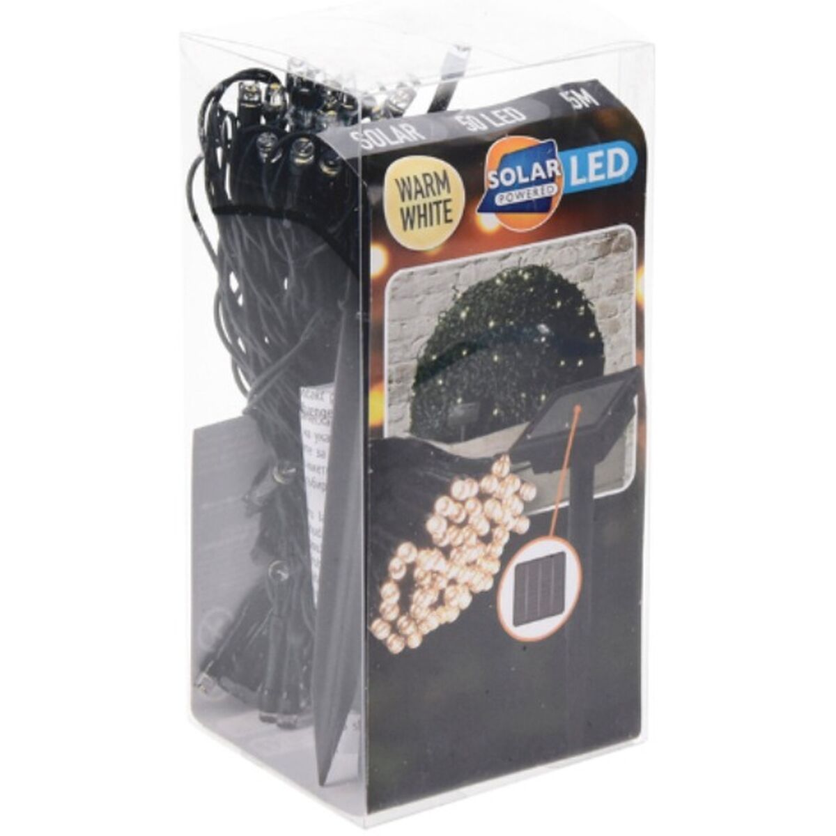 LED-krans Lifetime 10 m Varmvit 2 m Sol