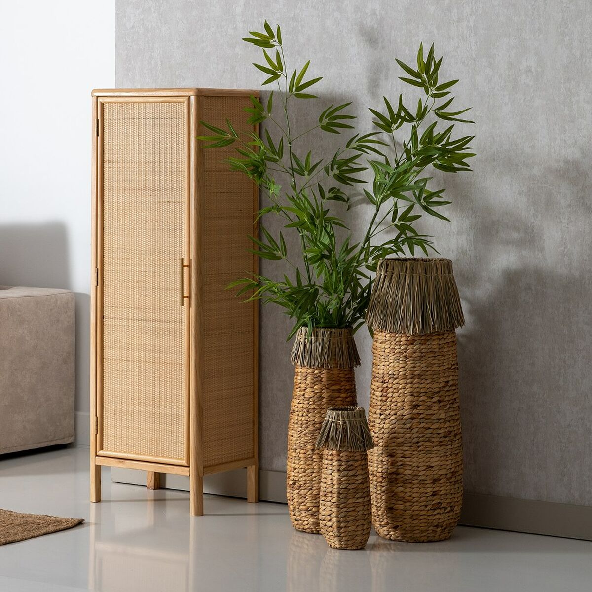 Vas 23 x 23 x 82 cm Naturell Naturliga fibrer - 7