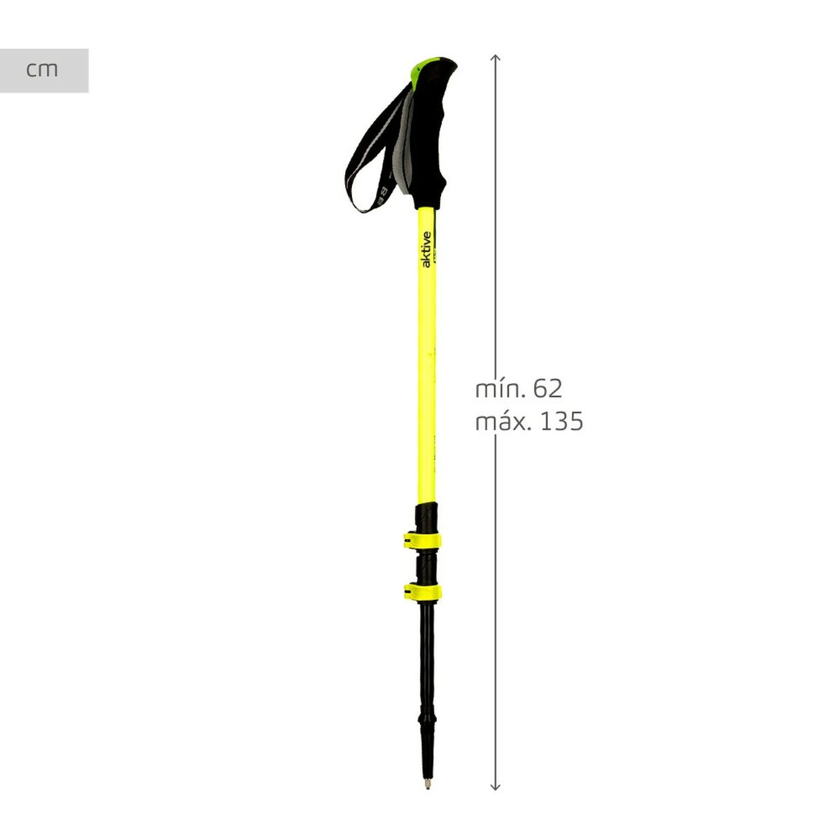Trekkingkäpp Aktive 5 x 135 x 4 cm (6 antal) - 5