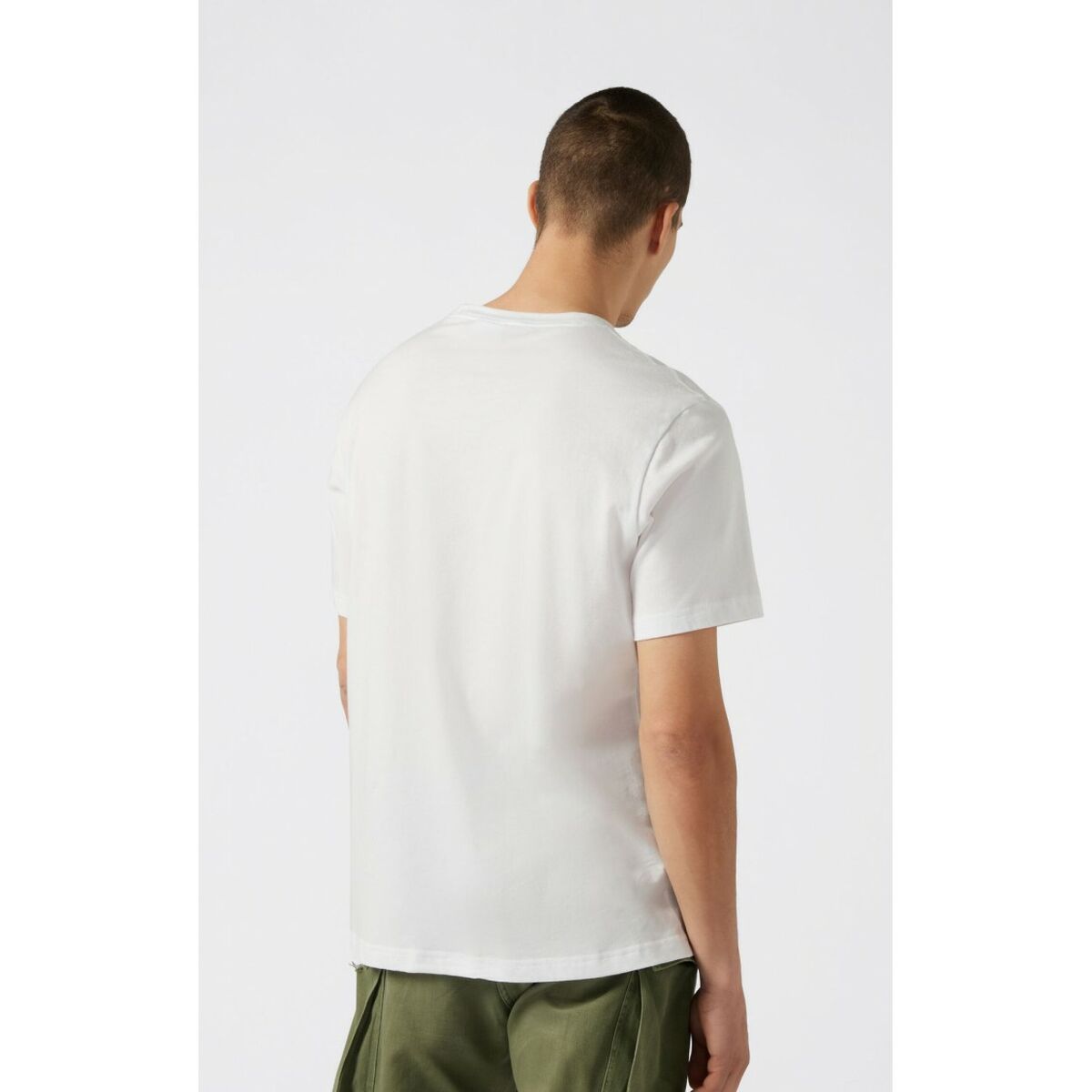 T-shirt med kortärm Herr Champion CHAMPION SS TEE 221219 Vit - 3