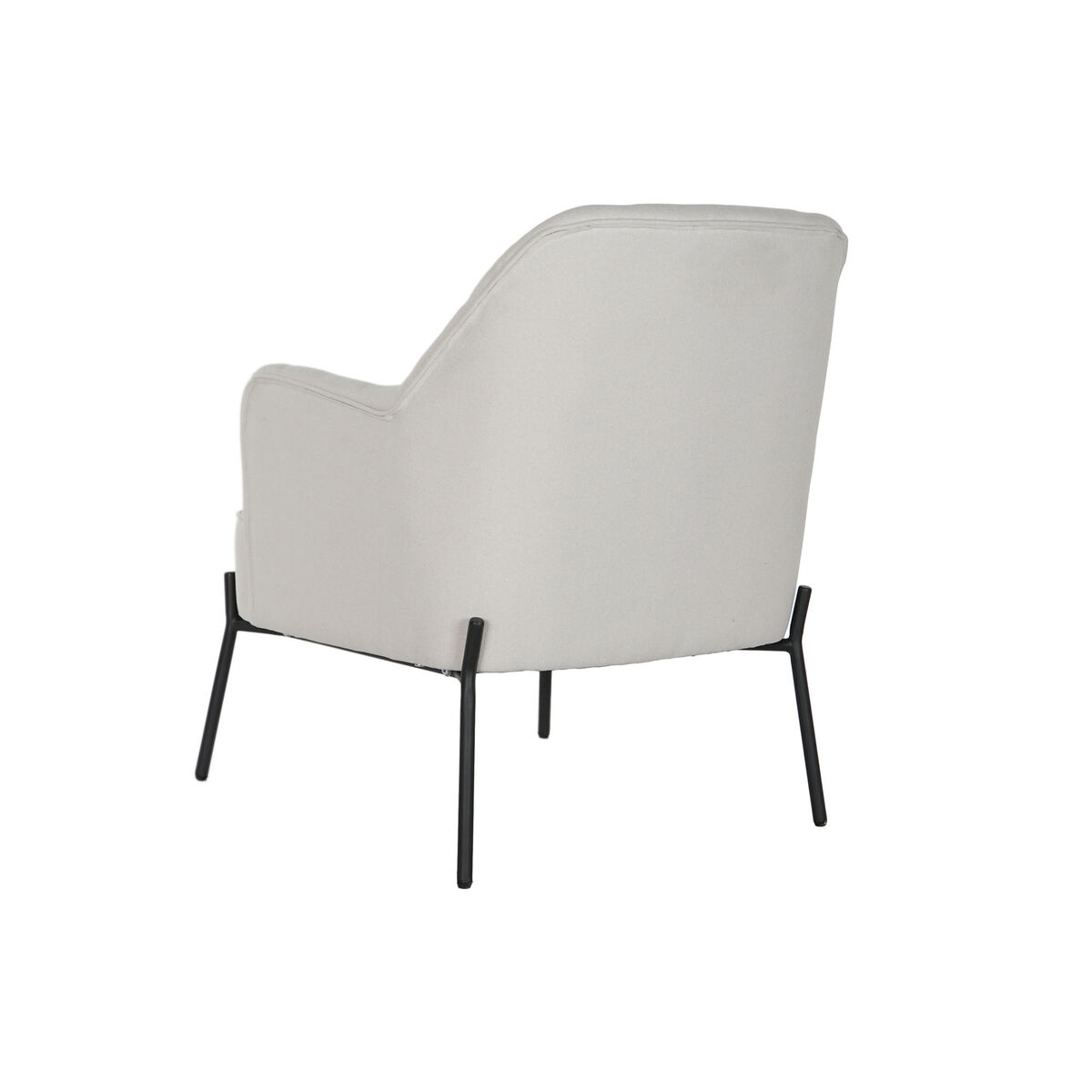 Fåtölj DKD Home Decor Svart Beige Metall 65 x 73 x 79,5 cm - 3