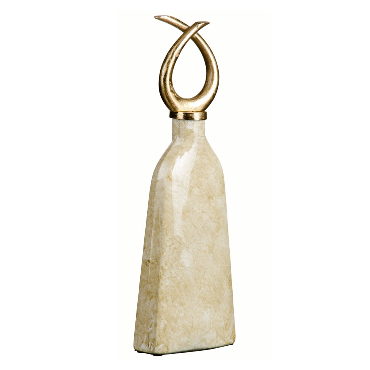 Vas Glas Gyllene Metall Vit 10 x 10 x 53 cm - 5