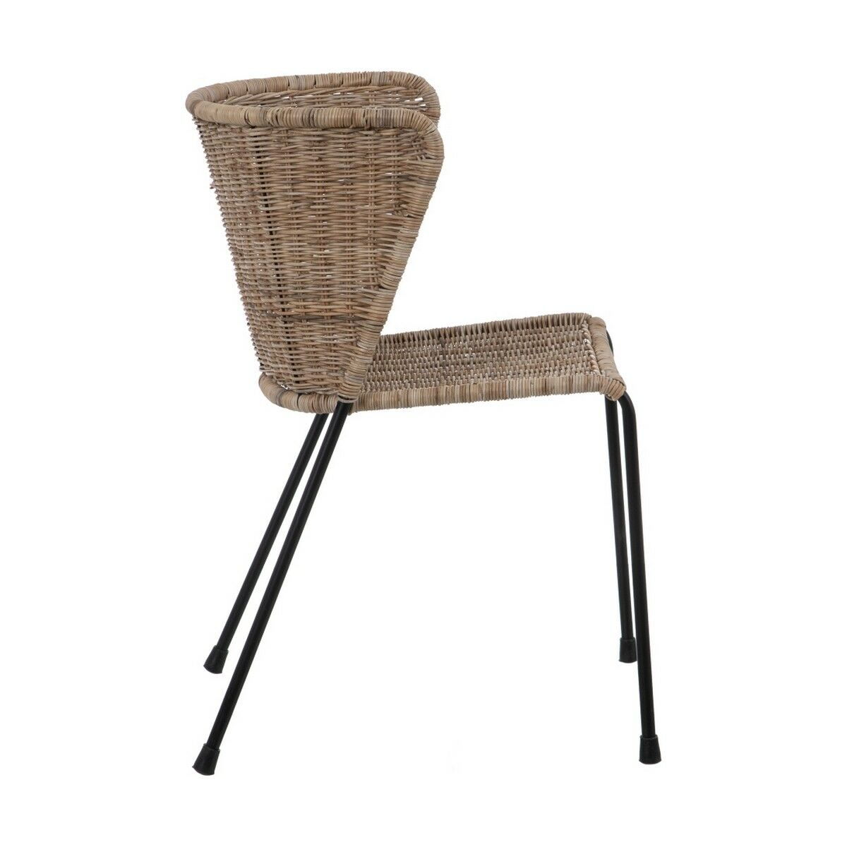 Matsalsstol 50 x 54 x 77 cm Naturell Svart - 3