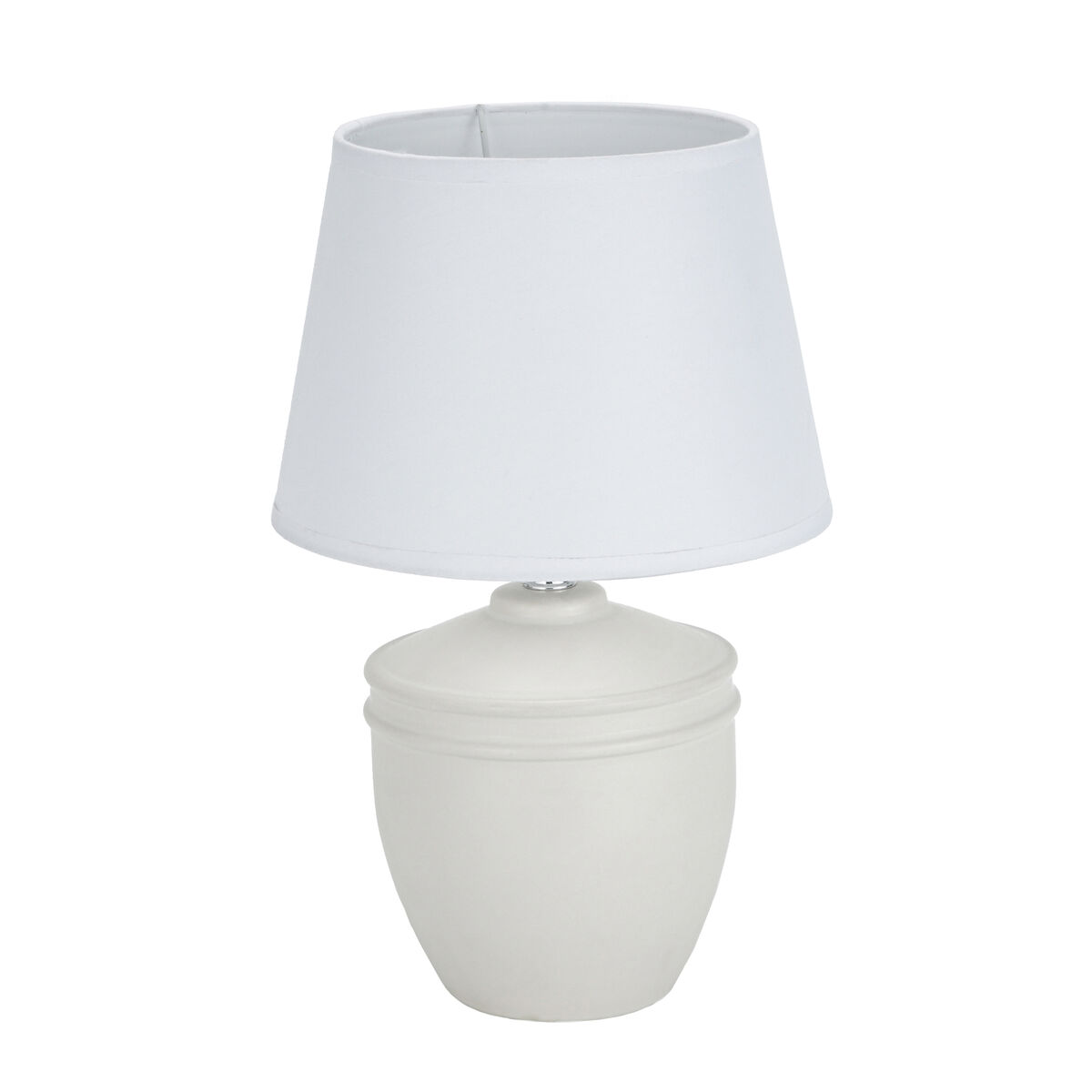 Bordslampa Versa Aurelia Vit Bomull Keramik 40 W 20 x 31,5 cm