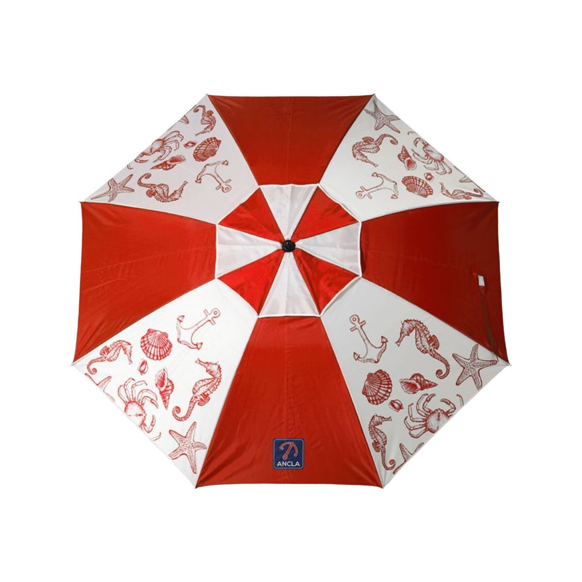 Parasoll Röd Ø 200 cm SPF50+ Havsblå - 2