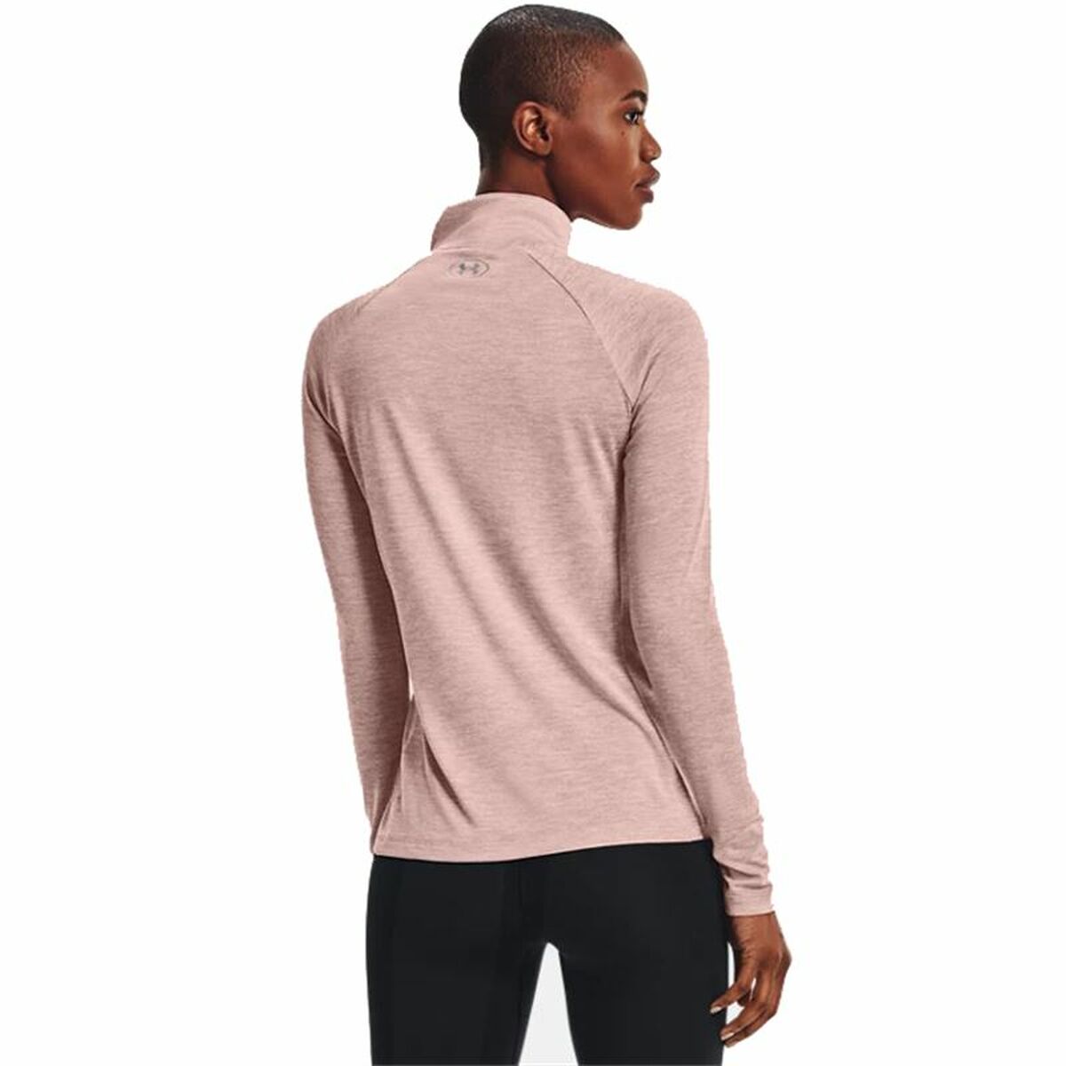 T-shirt med kortärm Dam Under Armour  Tech 1/2 Zip Rosa - 7