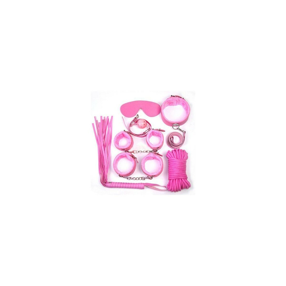 Lustask Large Pleasure Kit Fetish Arts Rosa 6 Delar