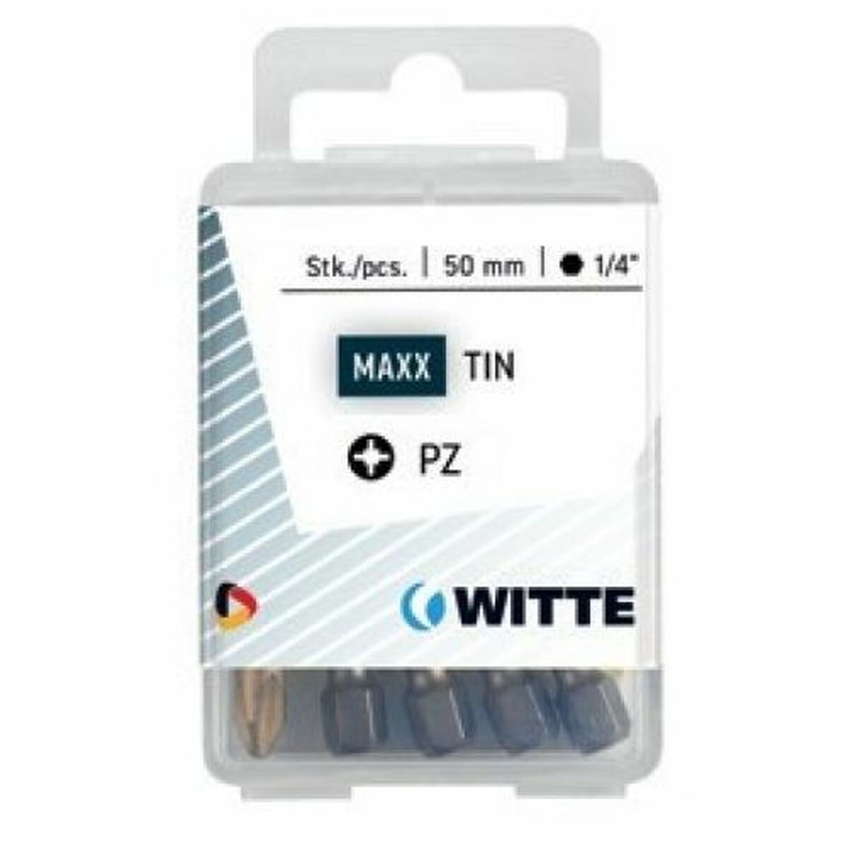 Bitssats WITTE Pozidriv PZ1 5 antal