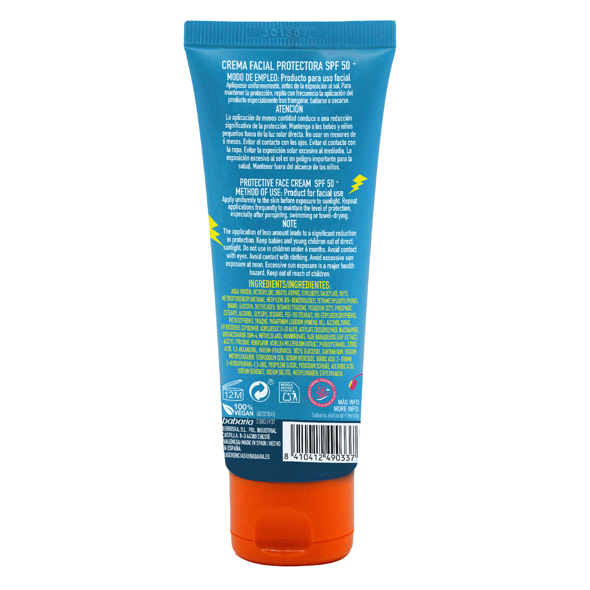 Ansiktssolkräm Babaria Sun Fest SPF 50+ 75 ml Begränsad utgåva Kräm - 8
