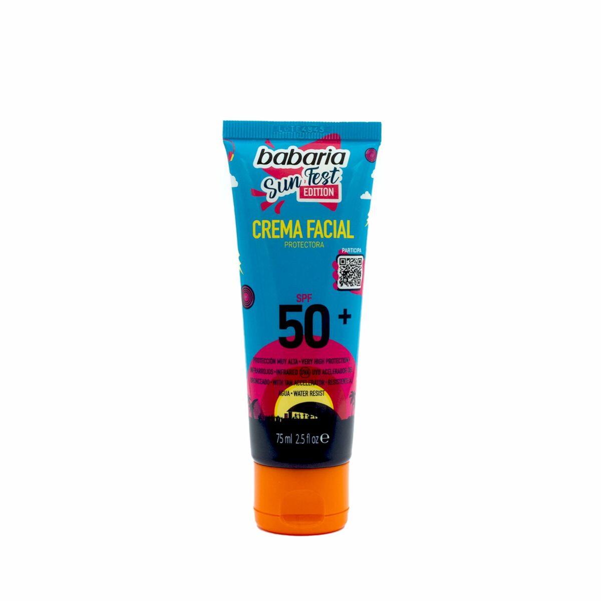 Ansiktssolkräm Babaria Sun Fest SPF 50+ 75 ml Begränsad utgåva Kräm