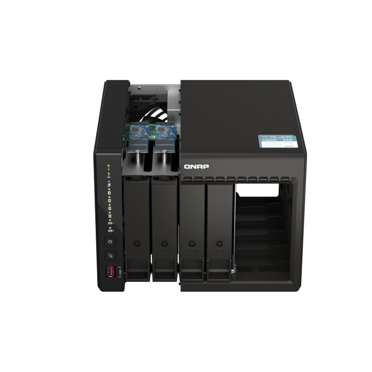 Nätlagringsenhet NAS Qnap TS-453E-8G Svart Intel Celeron Intel Celeron J6412 - 2