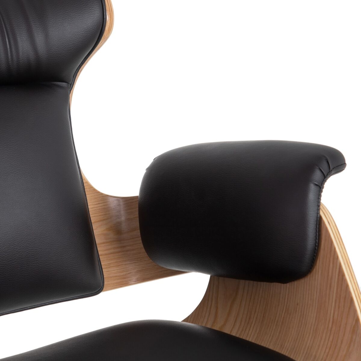 Kontorsstol Svart Naturell 68 x 62 x 85 cm - 6