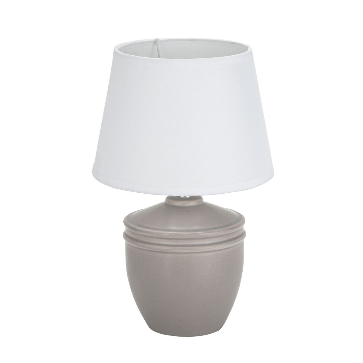 Bordslampa Versa Aurelia Grå Bomull Keramik 40 W 20 x 31,5 cm
