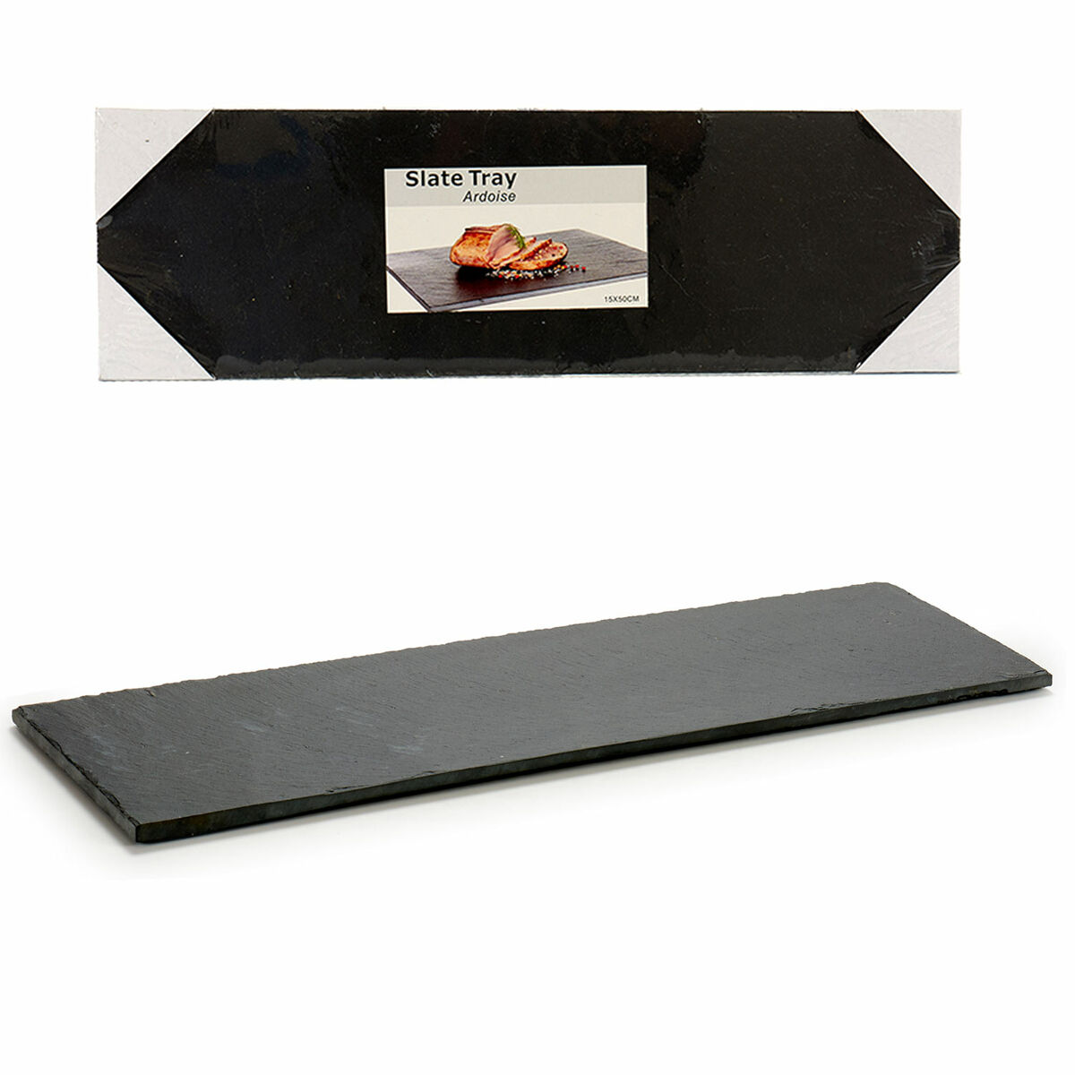 Snacksbricka Kinvara Svart 50 x 0,5 x 15 cm - 2