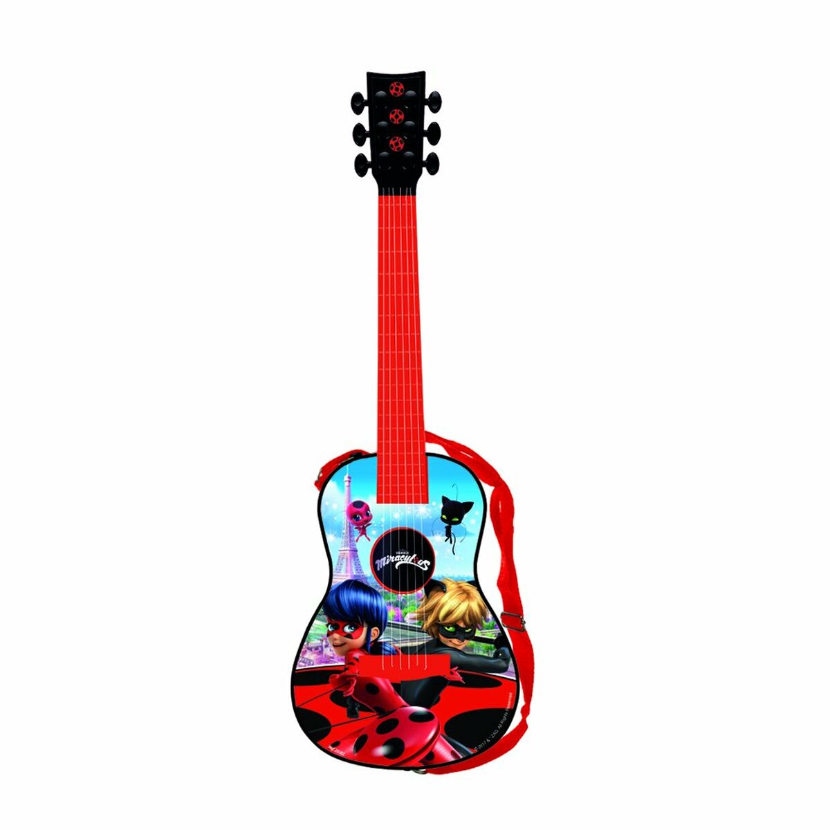Gitarr för barn Lady Bug 2682 Röd - 9