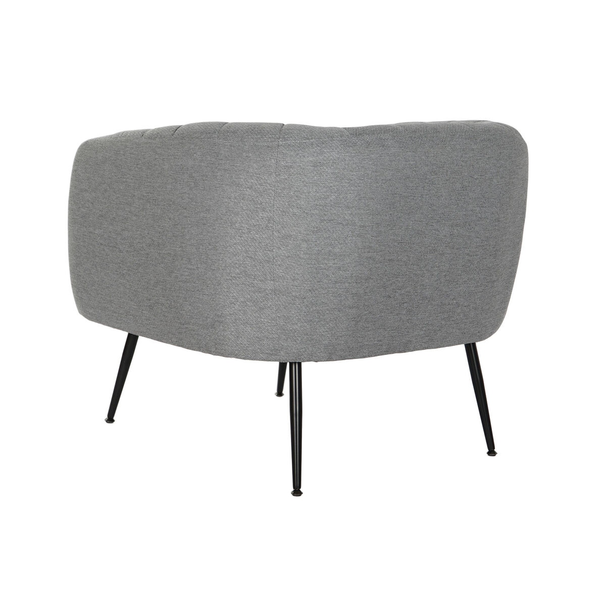 Fåtölj DKD Home Decor Svart Grå Skum Trä Metall 81 x 75 x 73 cm - 6