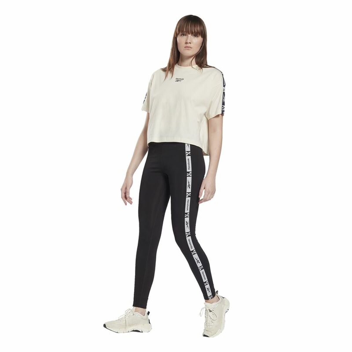 Sport-leggings, Dam Reebok TE Tape Svart - 5