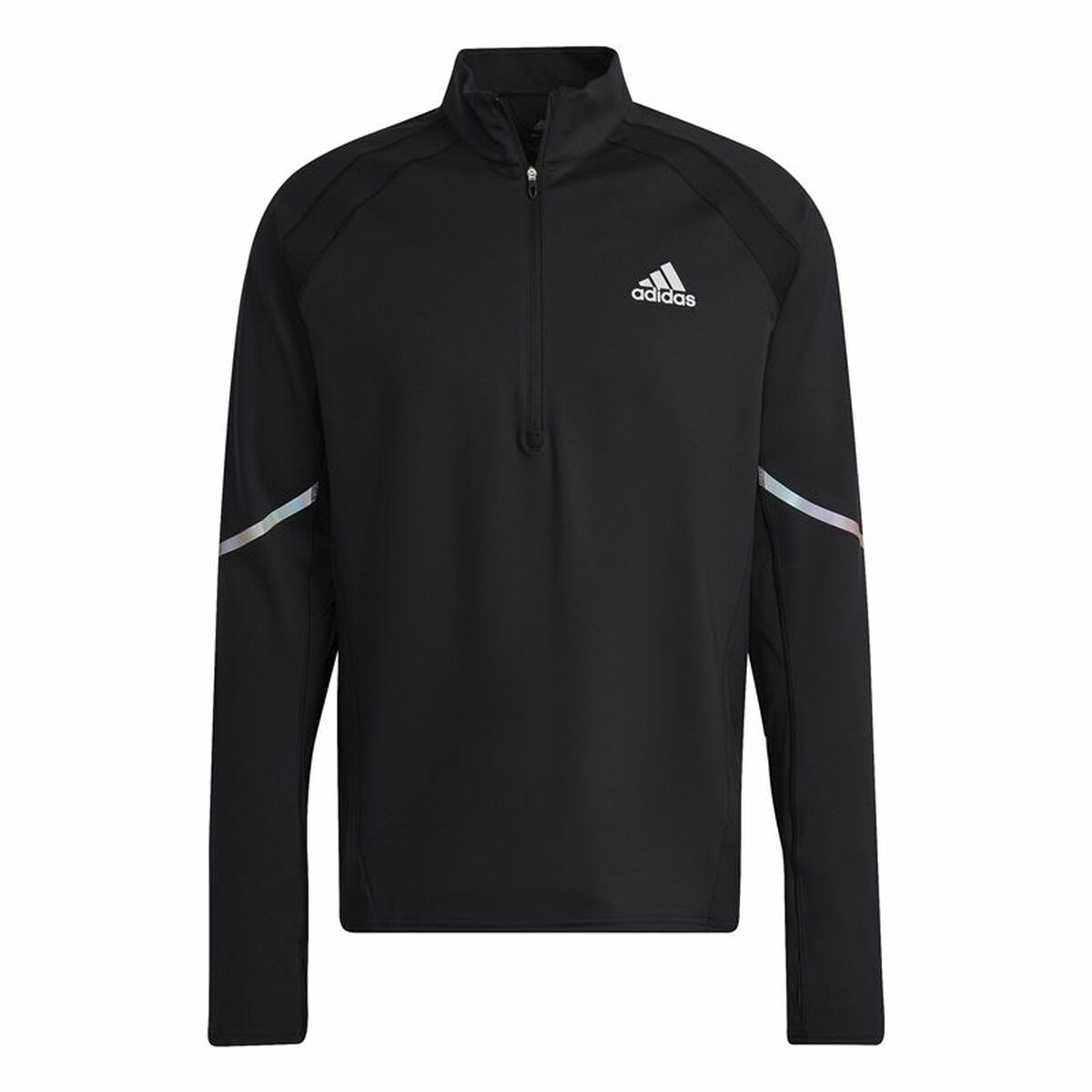 Tröja utan huva Herr Adidas Fast 1/2 Zip Svart - 10