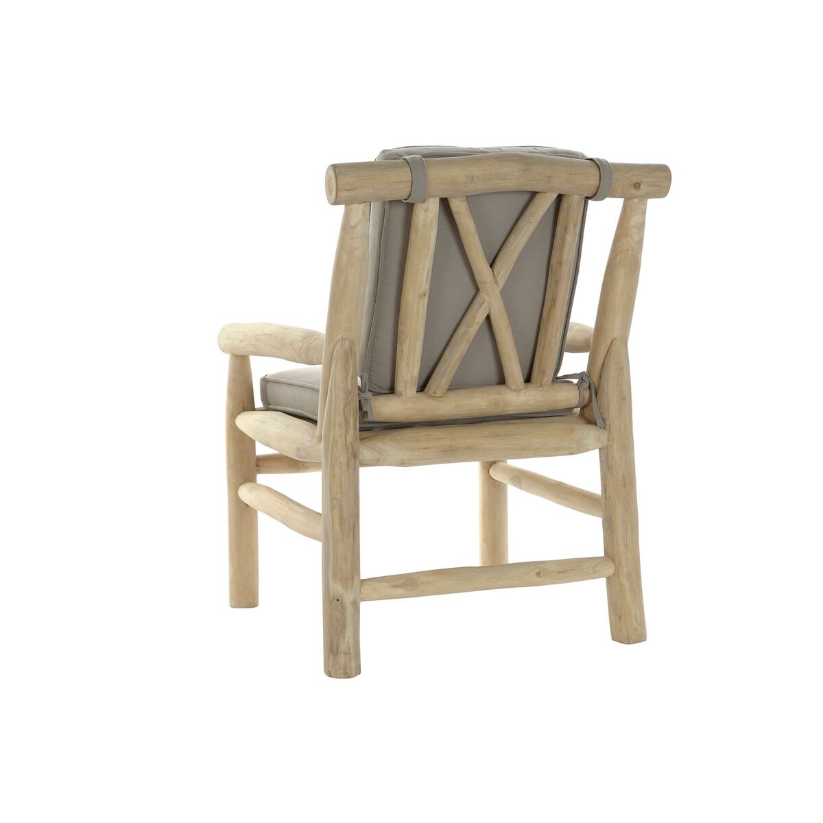 Trädgårdssoffa DKD Home Decor Naturell Ljusgrå Teak 65 x 80 x 92 cm - 7