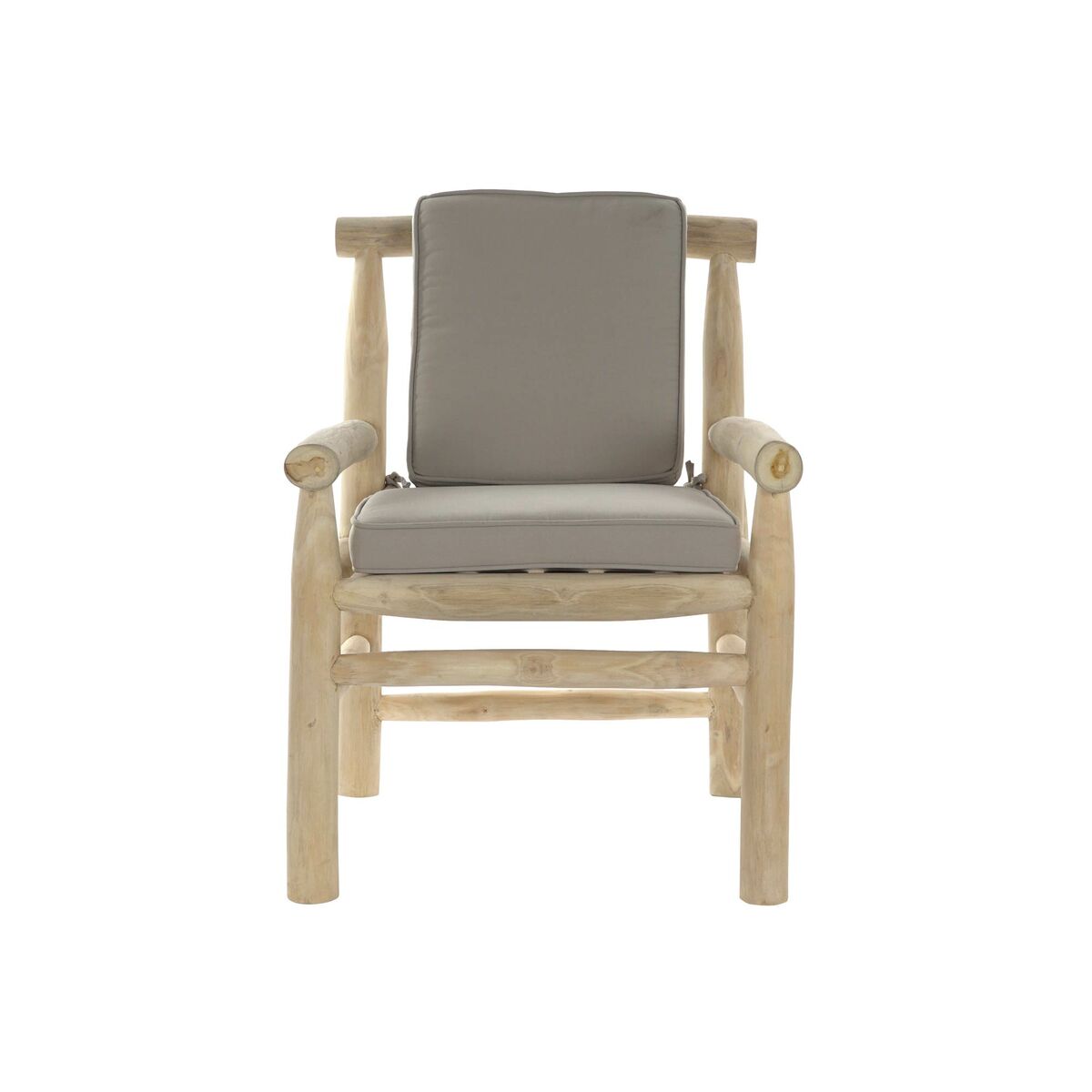Trädgårdssoffa DKD Home Decor Naturell Ljusgrå Teak 65 x 80 x 92 cm - 6