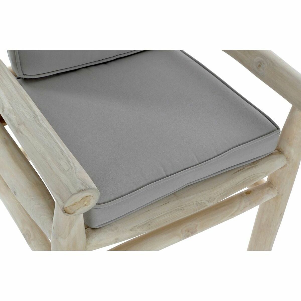 Trädgårdssoffa DKD Home Decor Naturell Ljusgrå Teak 65 x 80 x 92 cm - 2