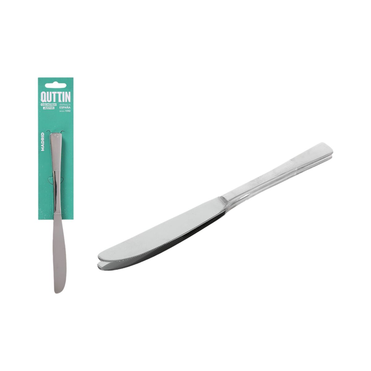Knivset Quttin Madrid Rostfritt stål 22 x 1,7 cm 2 Delar (12 antal) - 2