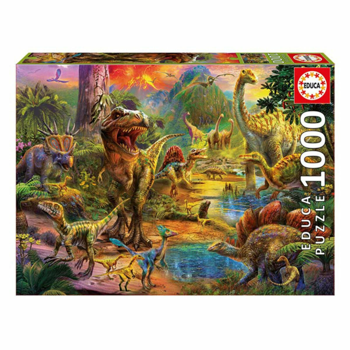 Pussel Dinosaur Land Educa 17655 500 Delar 1000 Delar 68 x 48 cm