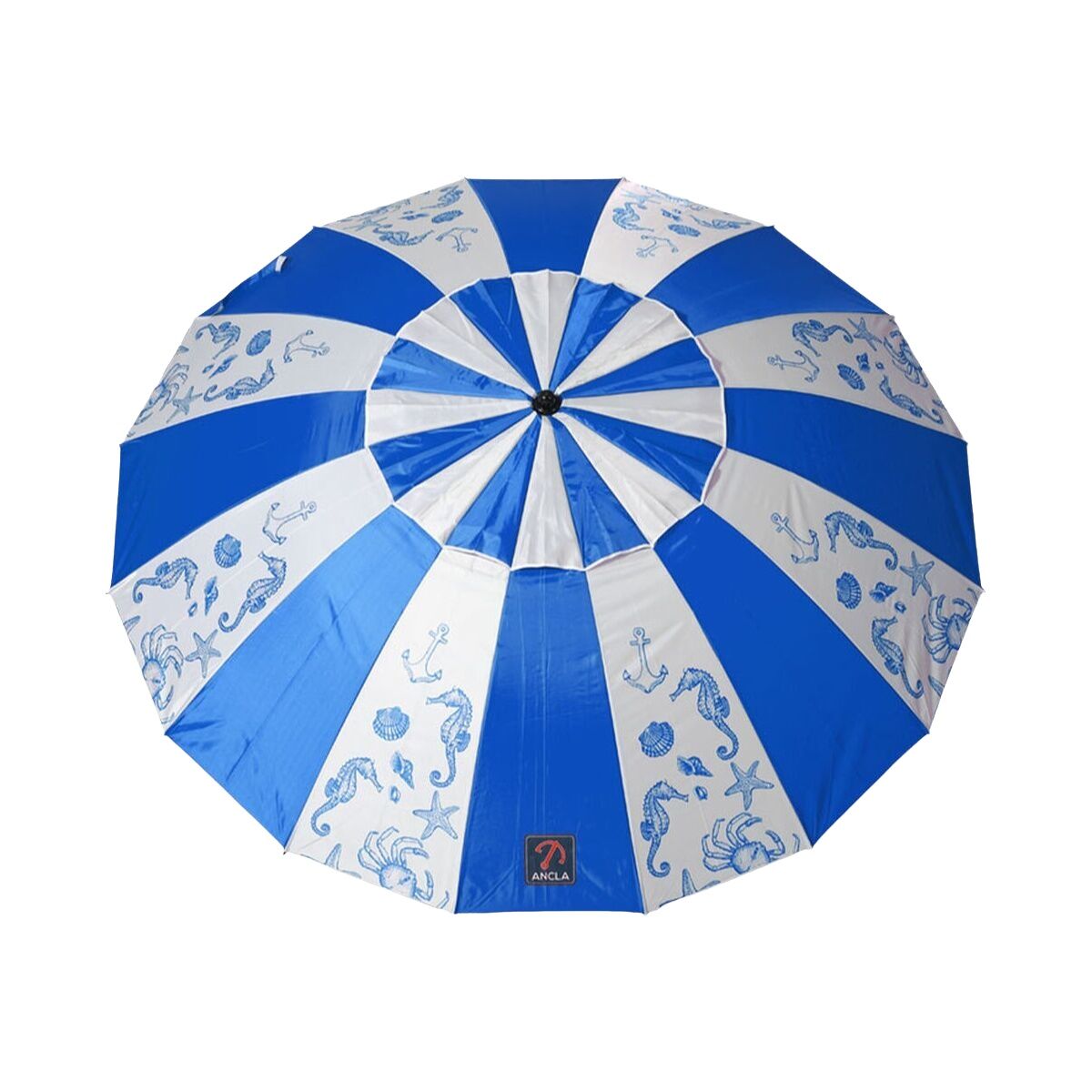Parasoll Blå Ø 240 cm SPF50+ Havsblå - 2