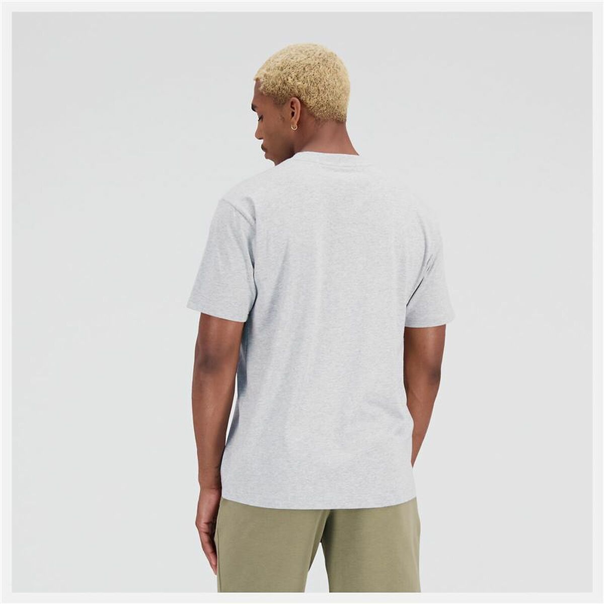 T-shirt med kortärm Herr New Balance Essentials Grå - 3