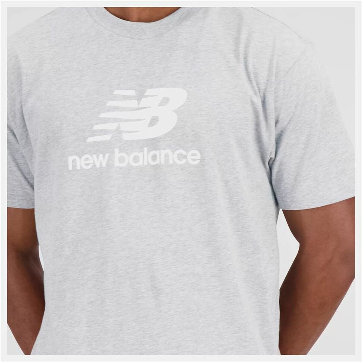 T-shirt med kortärm Herr New Balance Essentials Grå - 2