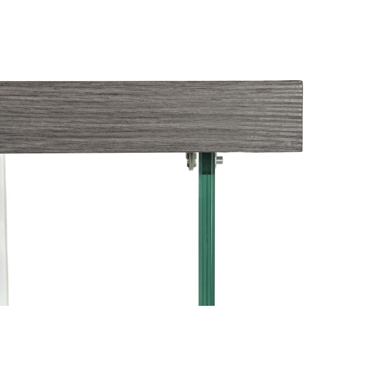 Skrivbord DKD Home Decor Grå Transparent Glas Trä MDF 120 x 50 x 76 cm - 11