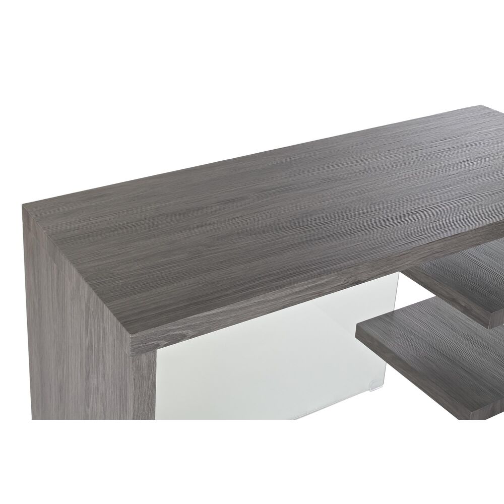 Skrivbord DKD Home Decor Grå Transparent Glas Trä MDF 120 x 50 x 76 cm - 2