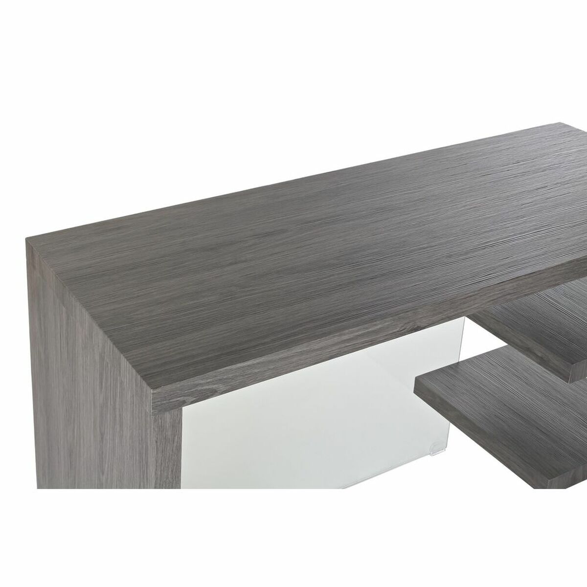 Skrivbord DKD Home Decor Grå Transparent Glas Trä MDF 120 x 50 x 76 cm - 10